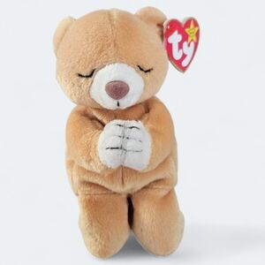 Ty Beanie Baby “Hope” Praying Bear (1998) – Retired & Rare Tag Error (Oakbrook)